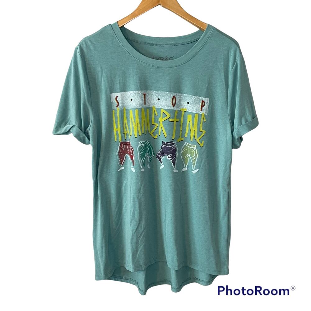 Lyric Culture Stop Hammertime Hi Low Graphic Tshirt size XXL